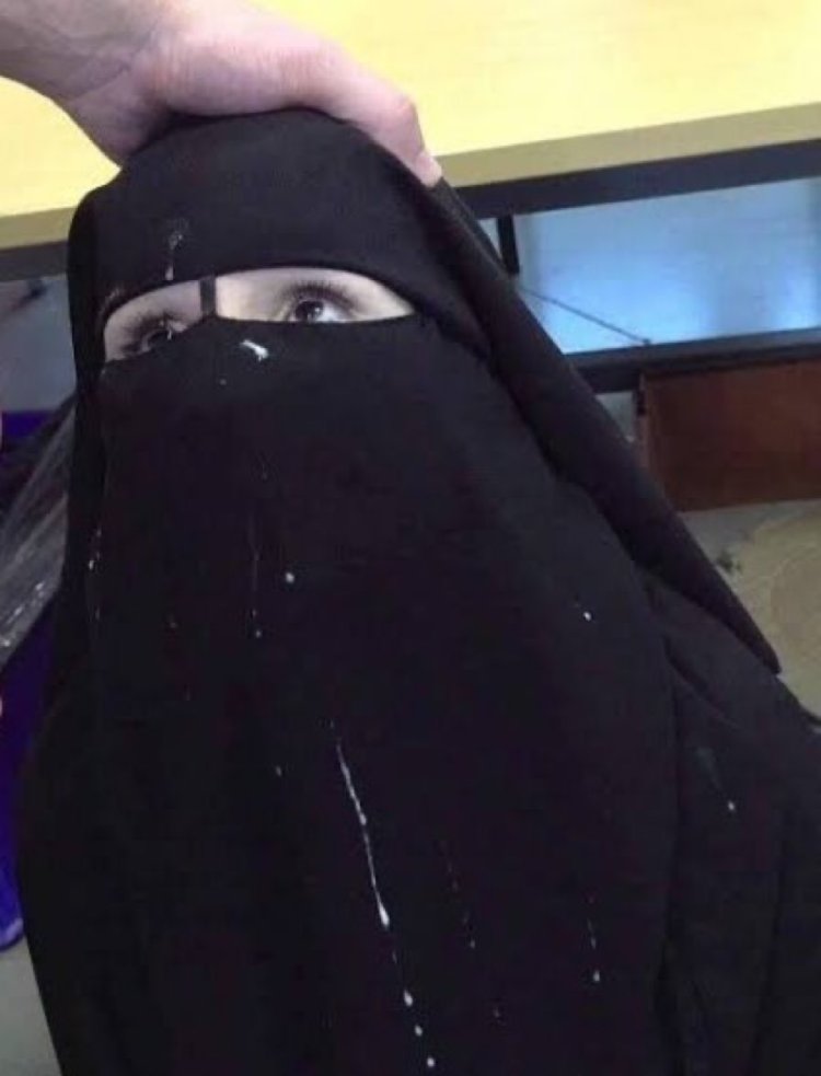Cum on Nikab hijab