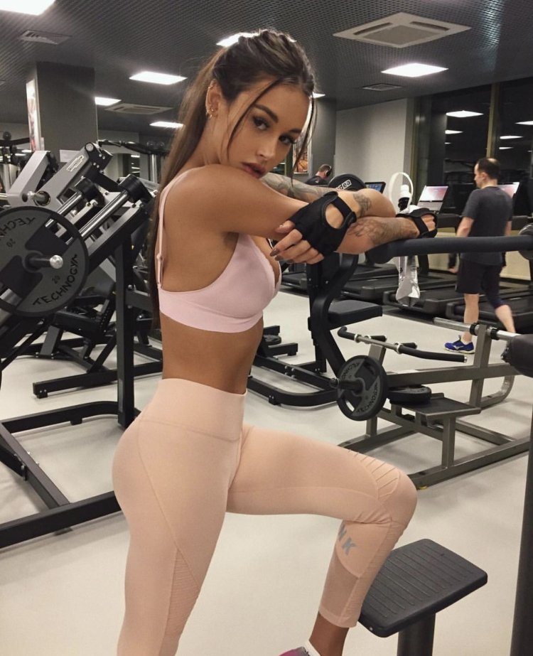 Diana Melison in the gym