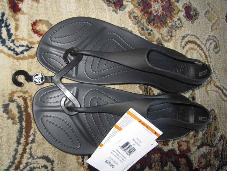CROCS SLANTS WITH A FIRST BLACK Women's