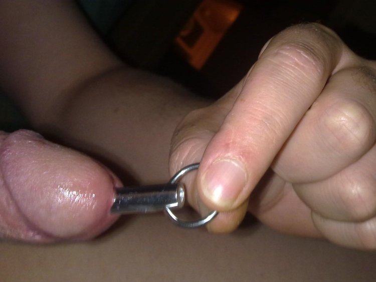 BDSM was stuffed in urethra bolt
