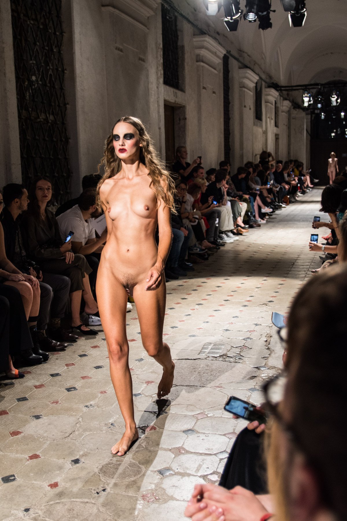 Nakedfashionramp - Naked Girls on The Catwalk - 68 photos