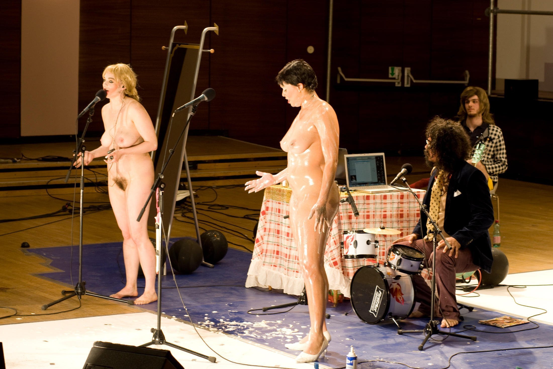 Naked Woman on Stage