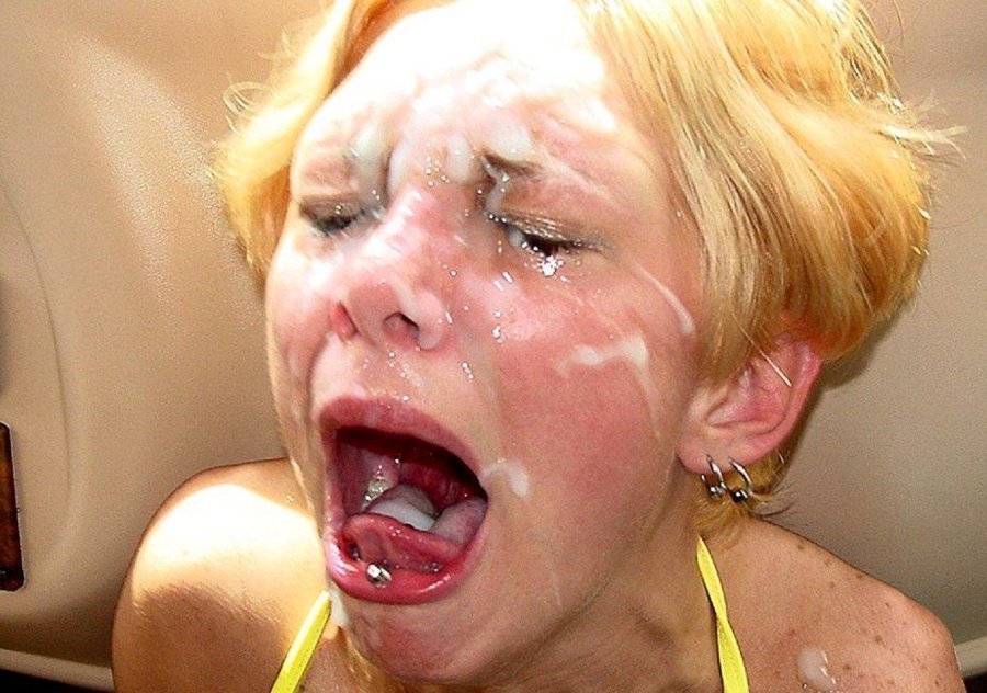 Hard cumshots on the face