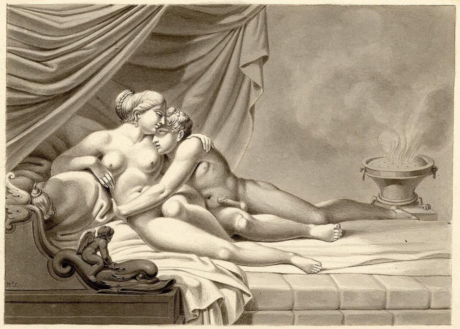 Erotic Engravings by Agostino Carracci