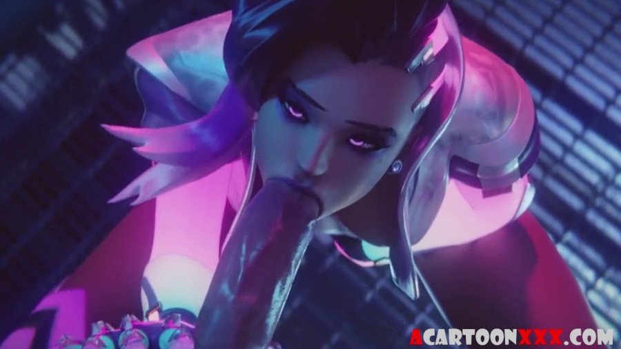 Hentai overwatch Sombra blowjob