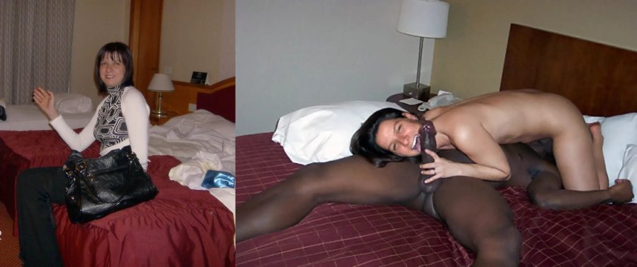 Before after a woman with black man xxx