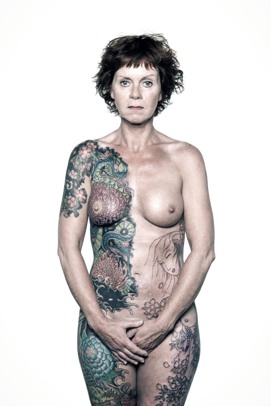 Naked women with tattoos
