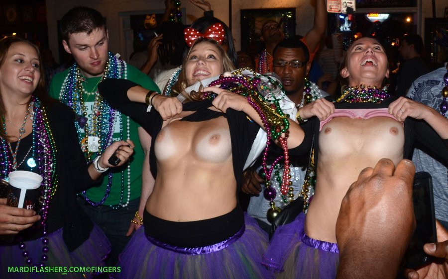 Mardi Gras Parade boobs