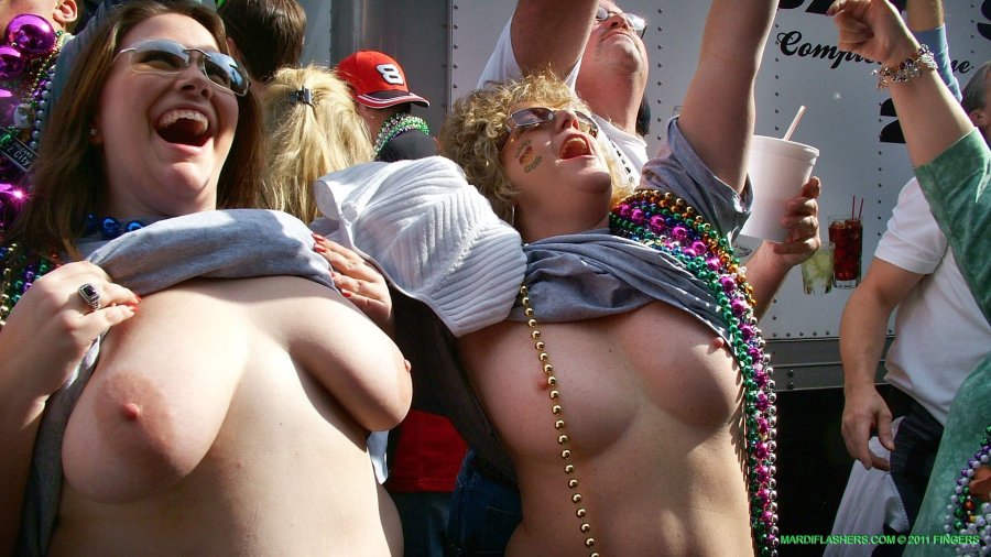 Big tits at the festival