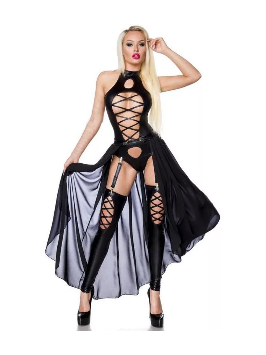 Costume with open chest