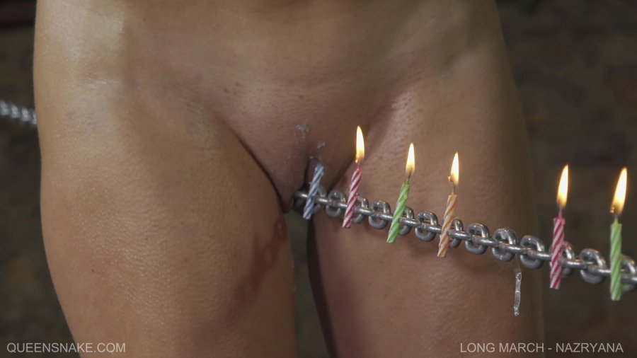 Vagina torture bdsm wax