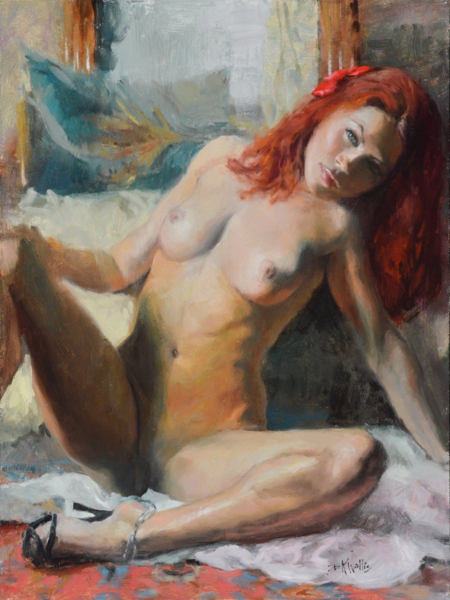 Nude painting by Eric Valles