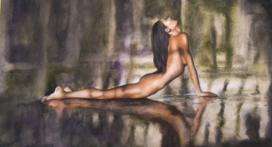 Realistic 39 paintings of nude girl
