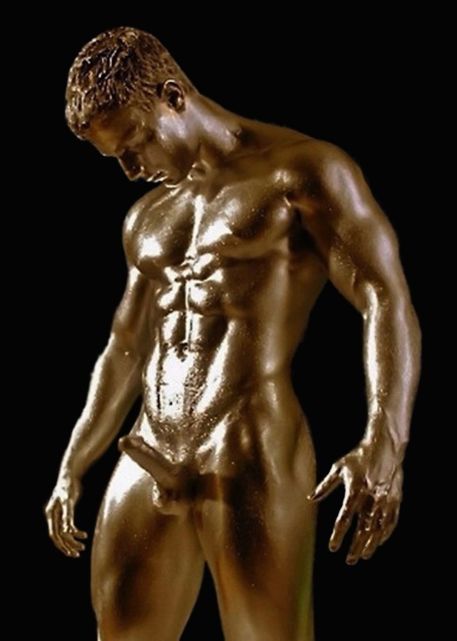 Erotic male body painting