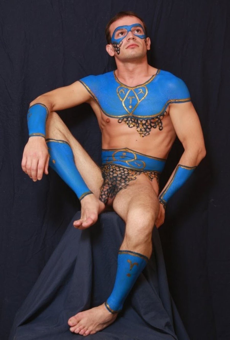 Male body painting