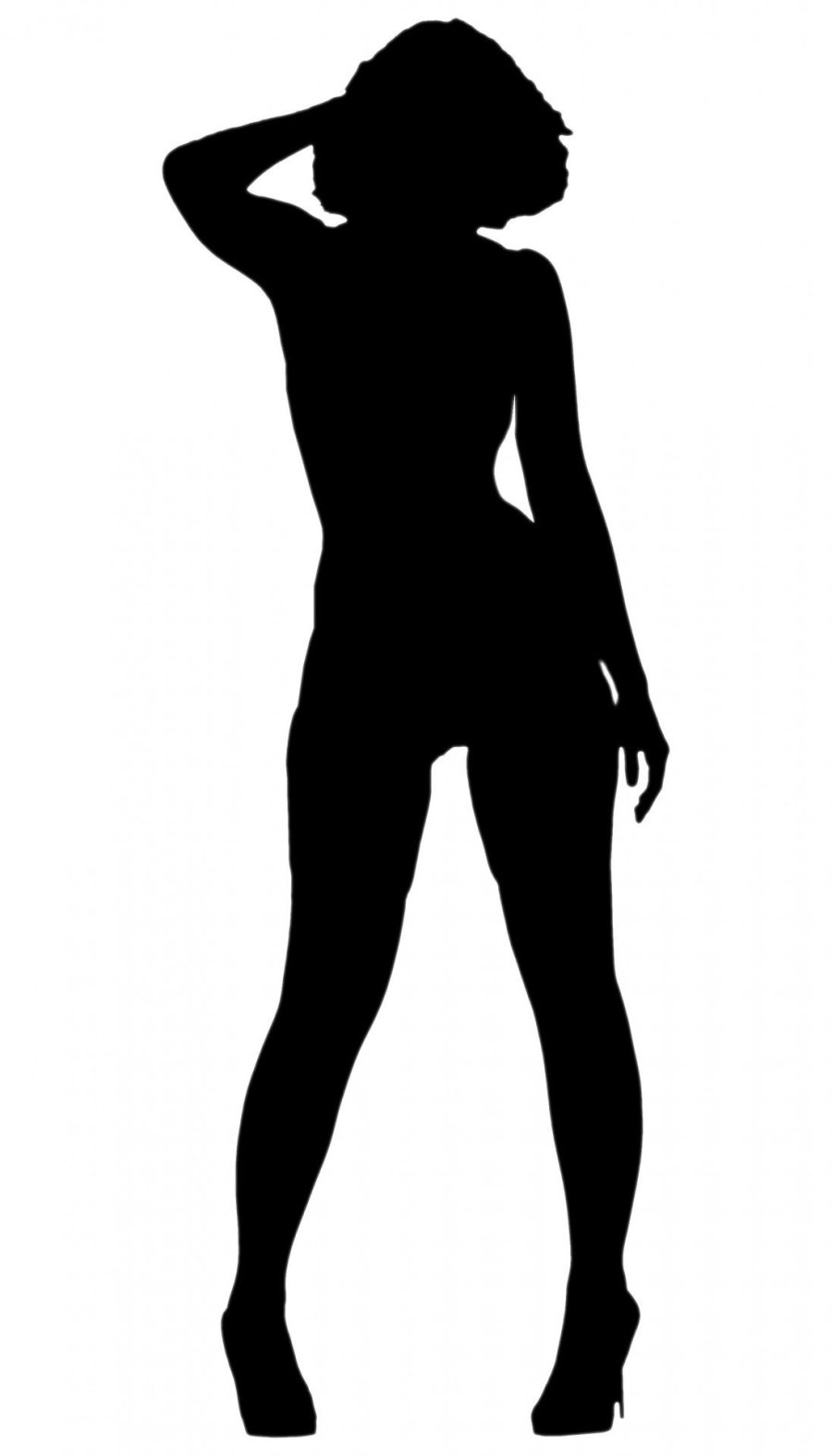 Outlines of a female figure