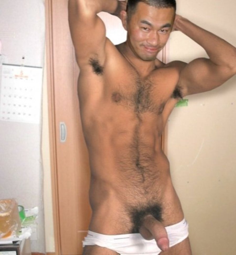 Naked hairy Asian guys