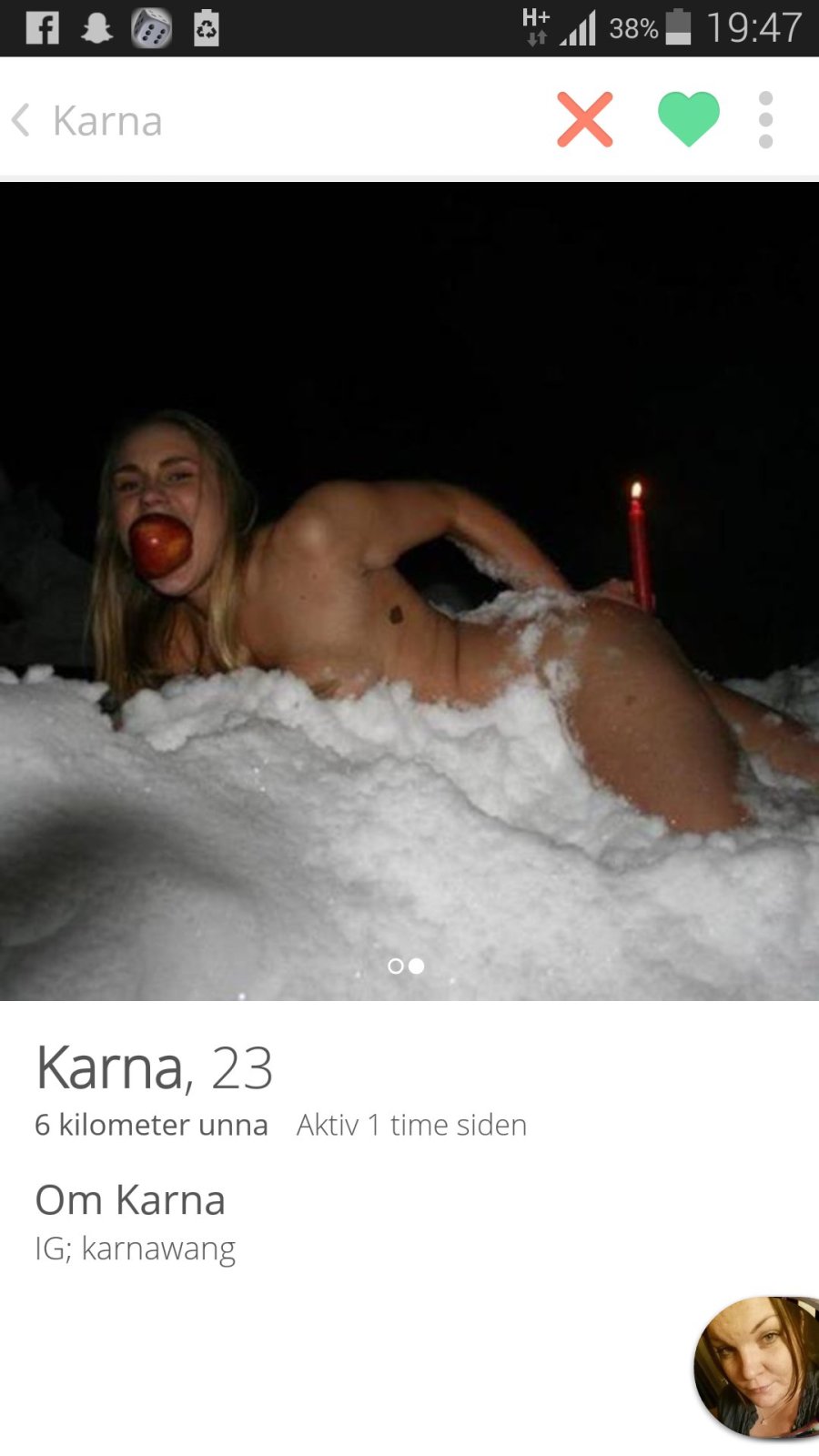 Tinder erotic pictures