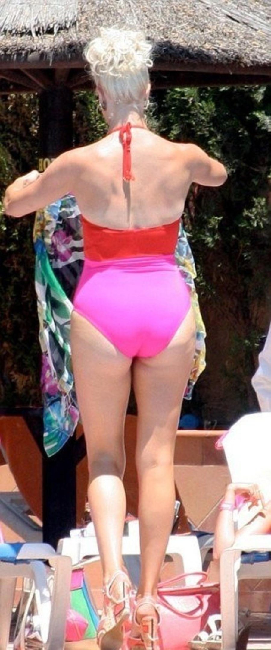 Hannah Waddingham in swimsuit