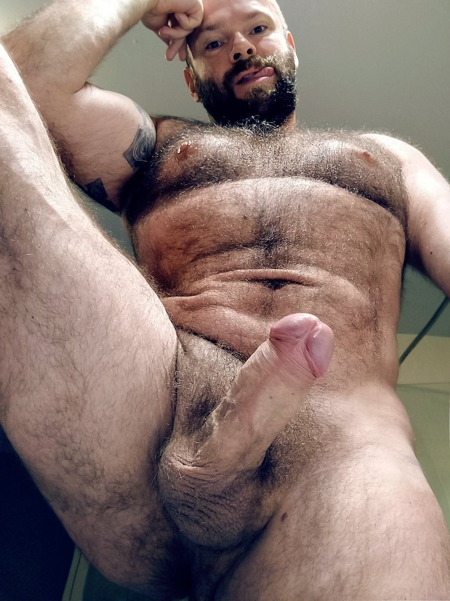 Hairy men with huge dicks