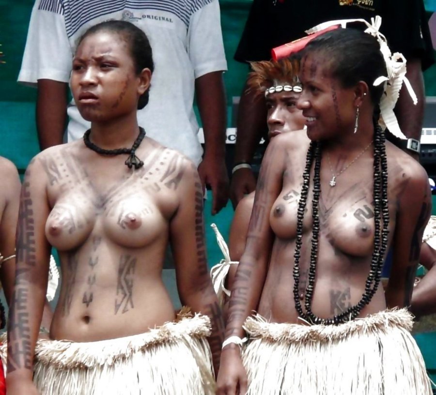 Naked women of wild tribes