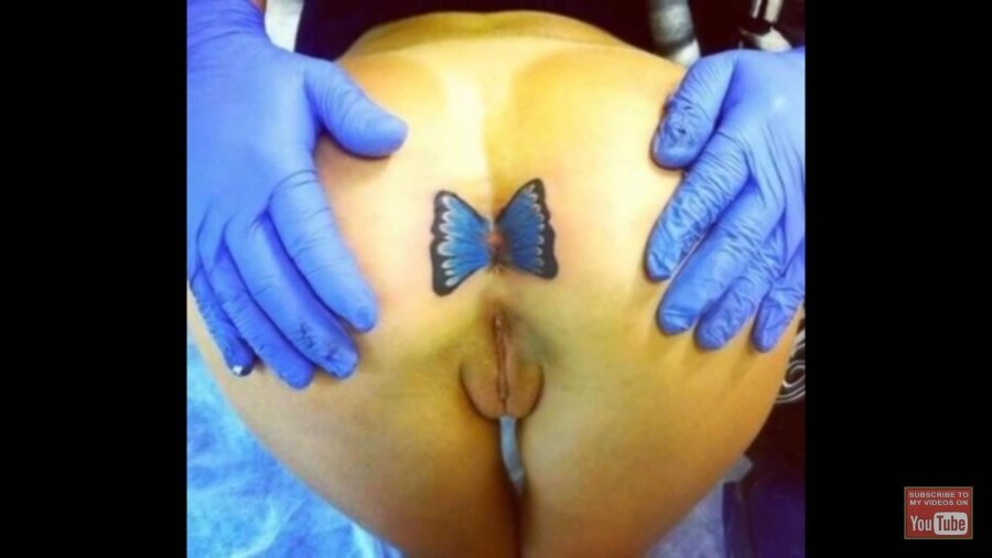 Butterfly on the anal hole