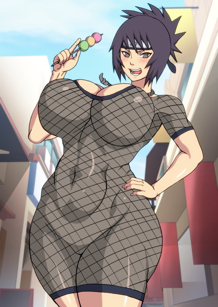 Mitarashi Anko big breasts