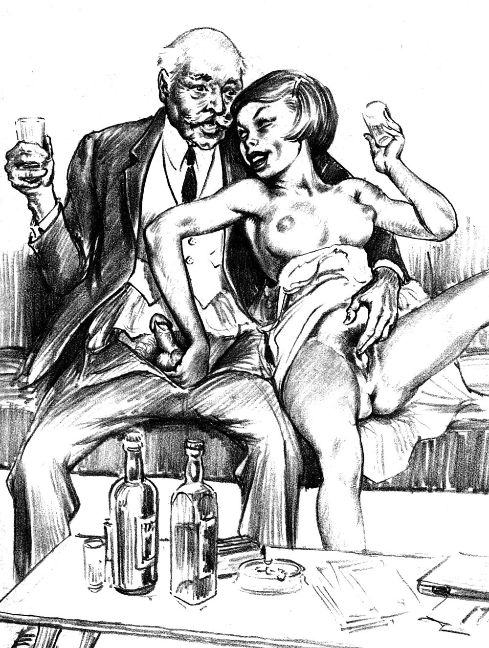 Vintage Porn Illustrations - 50 photos