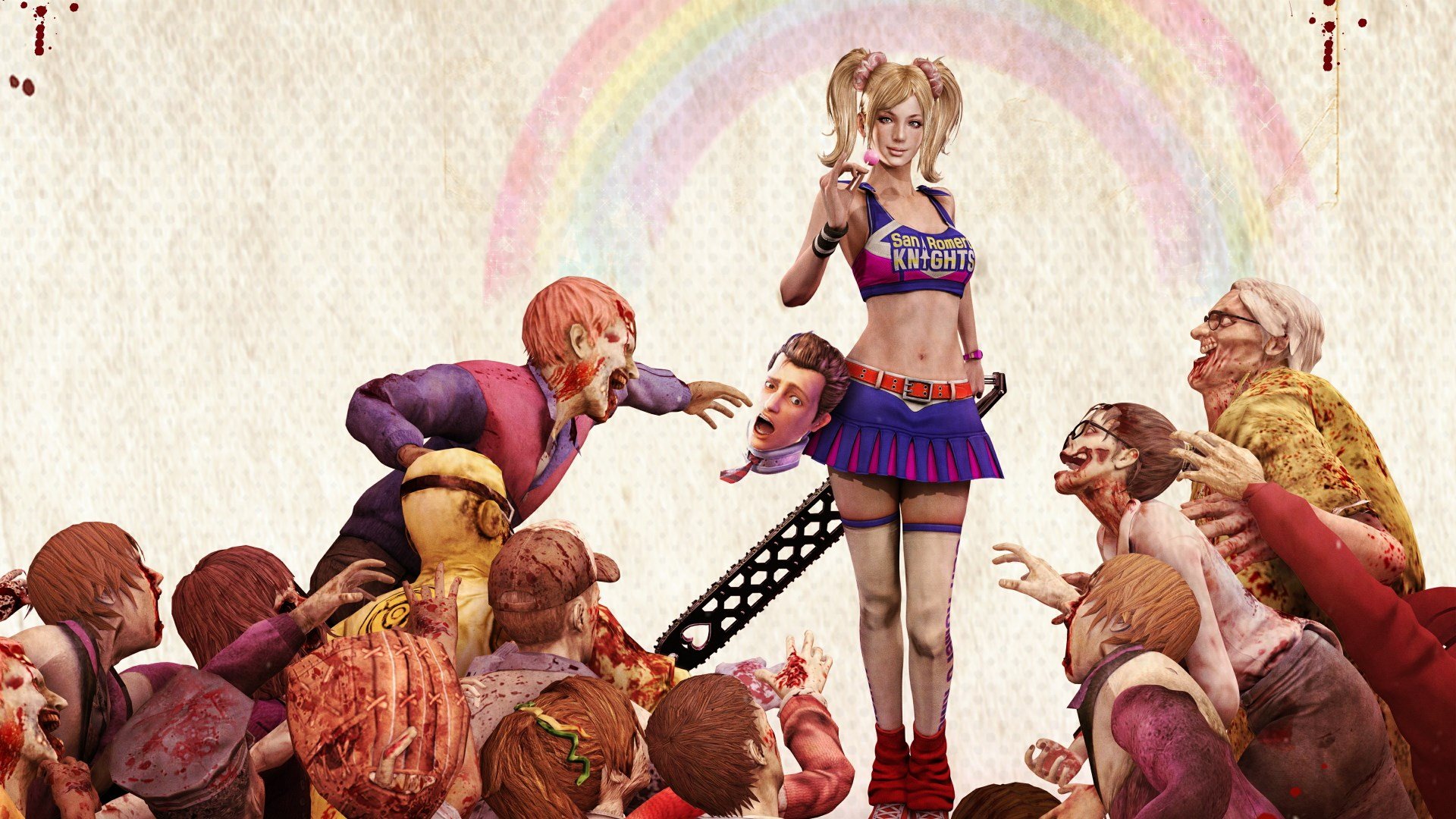 Игра про фембоя. Lollipop Chainsaw игра. Игра Lollipop Chainsaw 18.