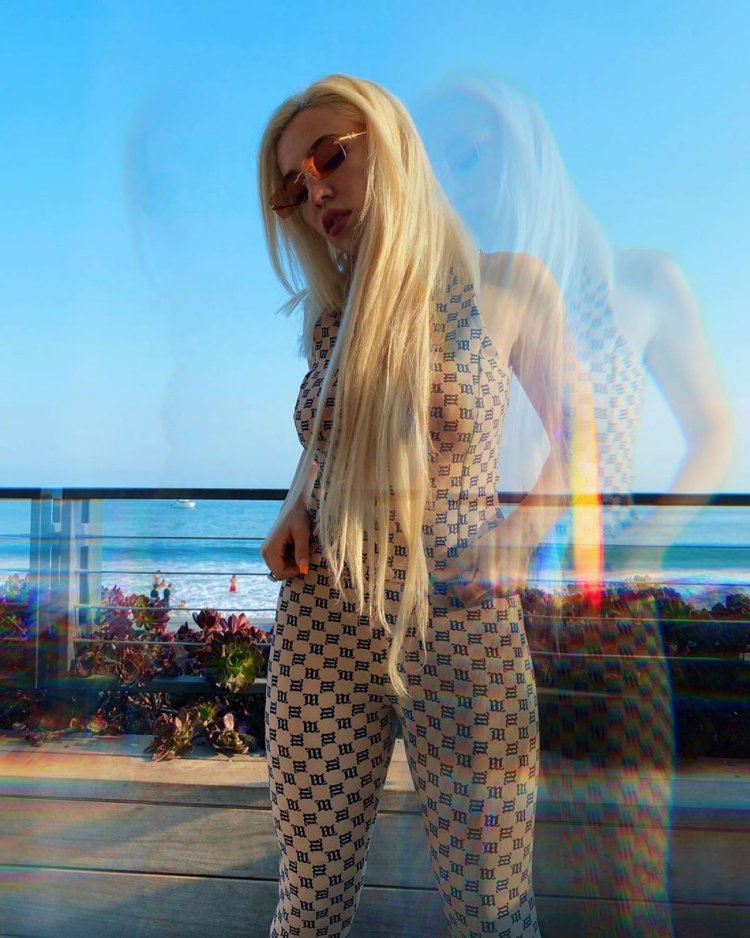 Ava Max in a swimsuit