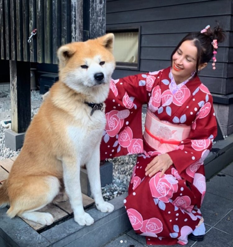 Naked on a white background