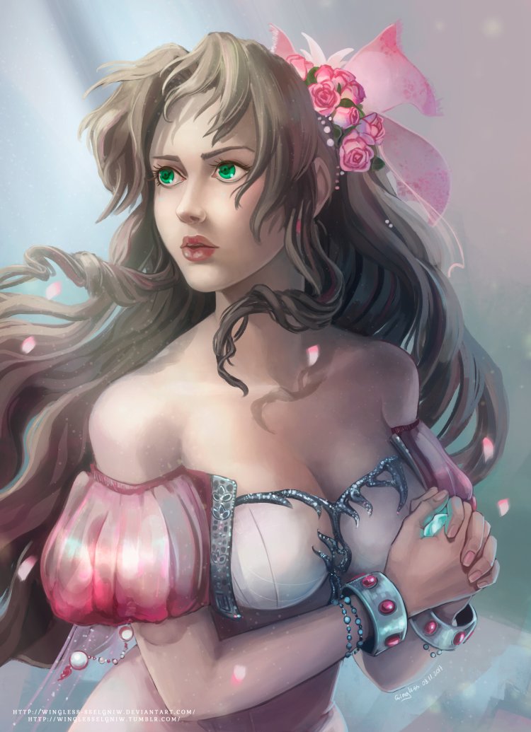 Aerith Gainsborough Sakimychan Tits