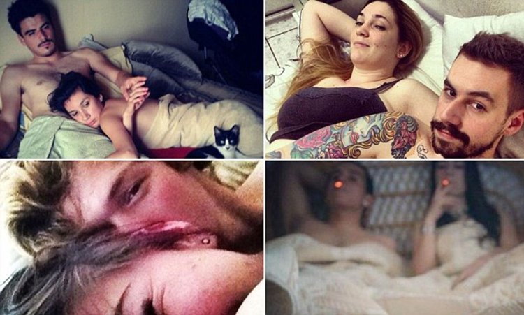 Selfie for her husband