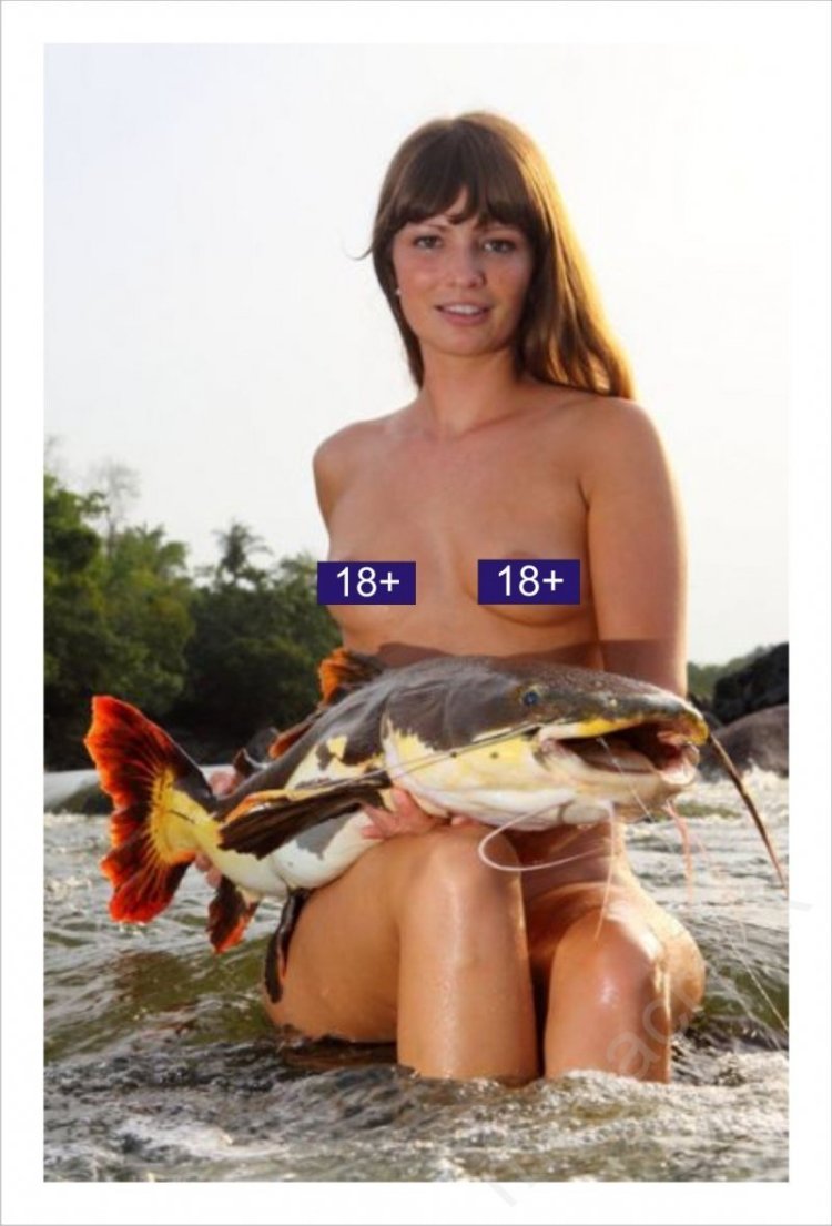 Girls fishing naked