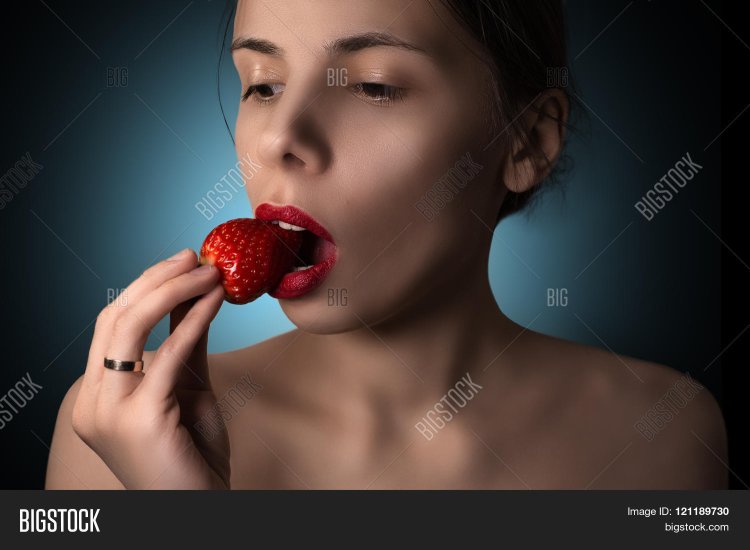 Girl with strawberries
