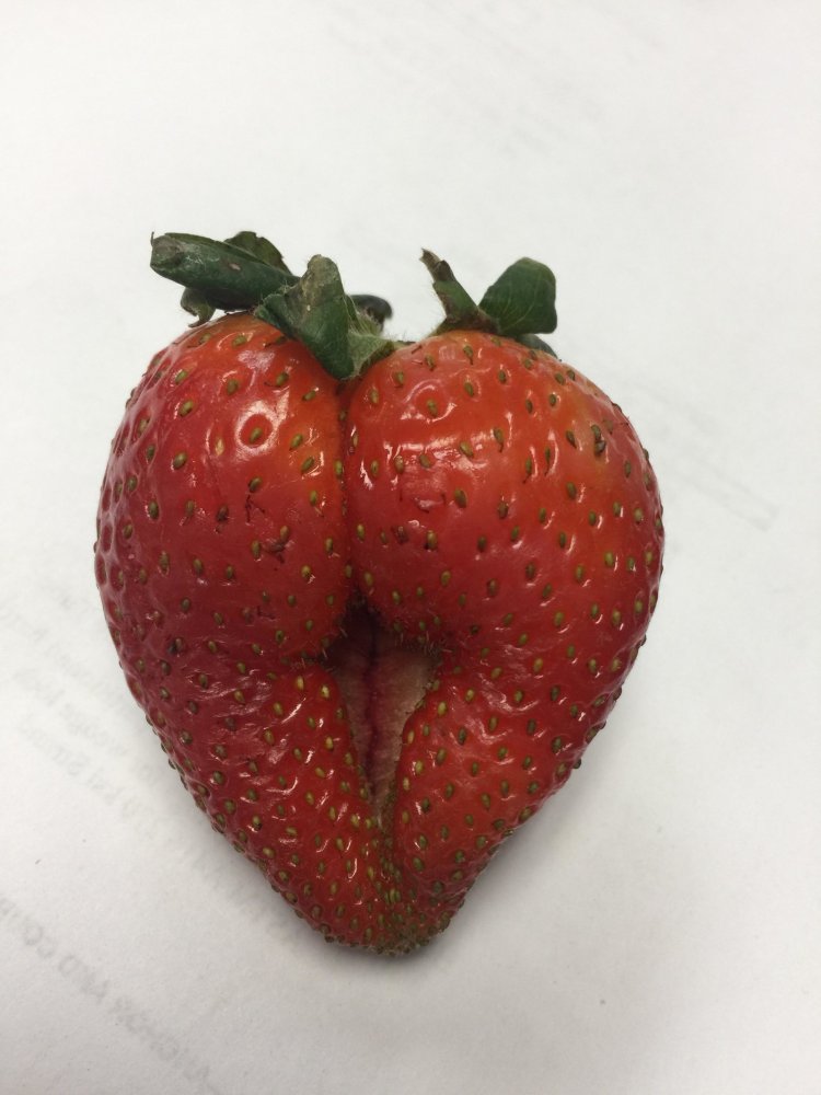 A kiss with strawberries