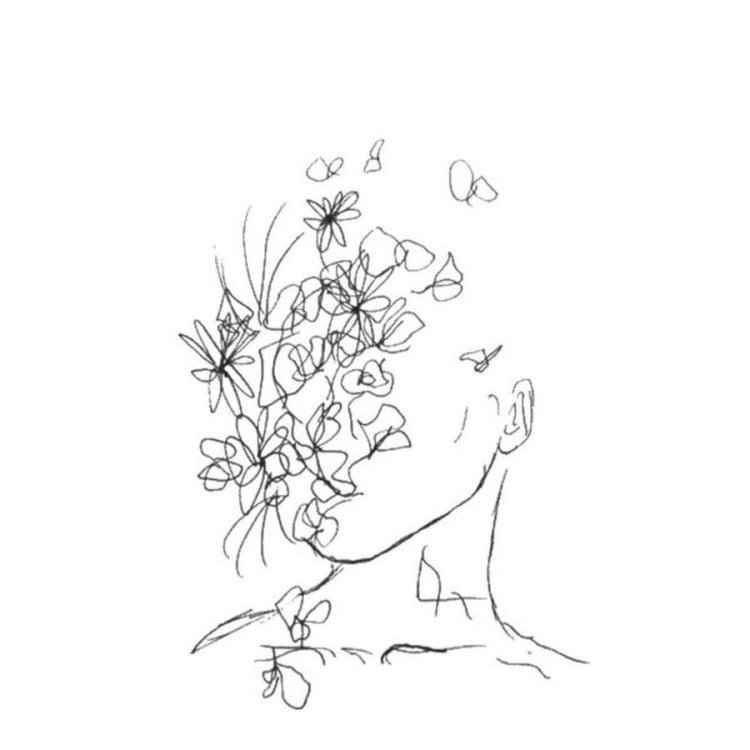 Art on a black background