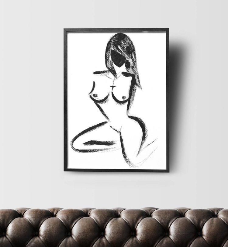 Energy Erotic Nudes Square Canvas Square Canvas