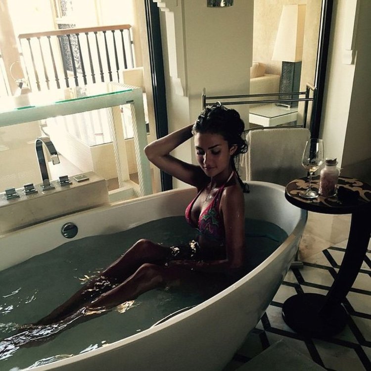 Anastasia Ovechkina Shubskaya in a swimsuit