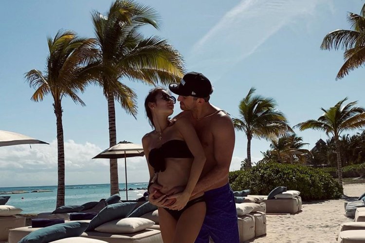 Anastasia Shubskaya in a swimsuit