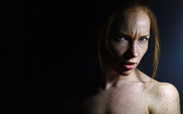 Girl in the dress beautiful