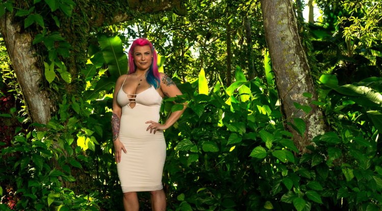 Natalie Hadek in a bikini