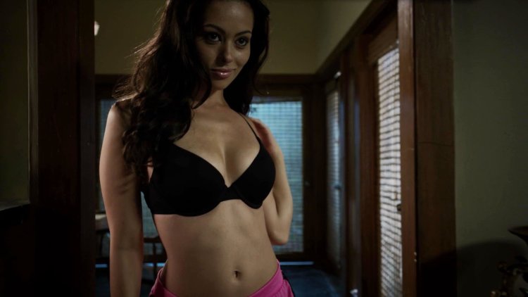 Ashley Doris in Playboy's suit