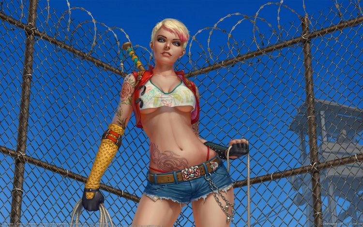 Girl computer graphics