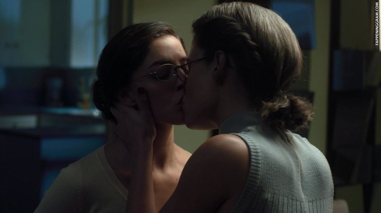 Passionate kiss in the neck