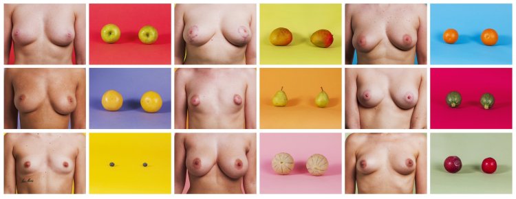 Naked boobs of various shapes