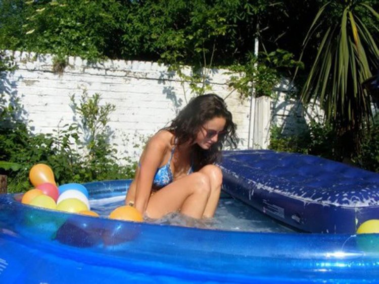 Kaya Skogladario in a swimsuit