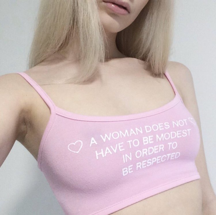 Joanna Kuchta in a bra