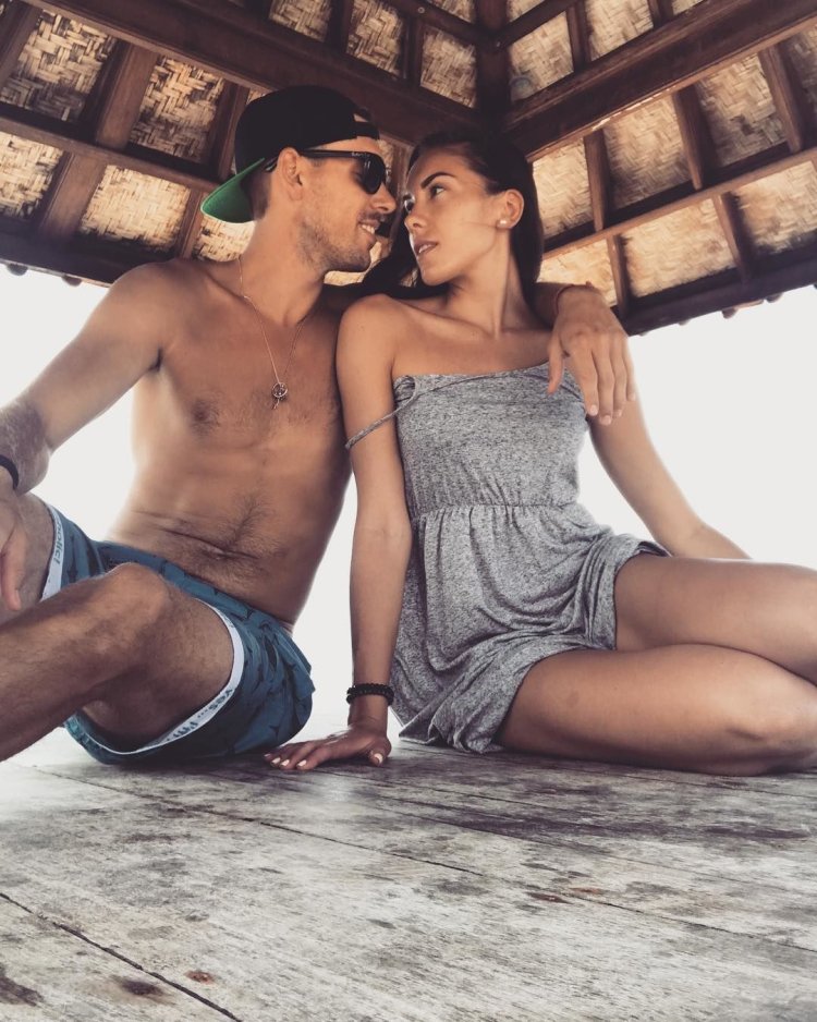 Julia Gerasimova with her husband