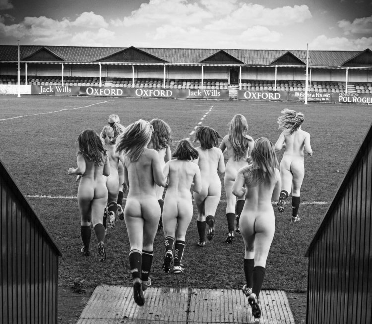 Naked British rugbyists